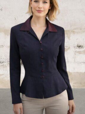 Petite Sophisticate Women's Black with Purple Details Size 8